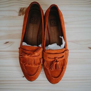Dolce Vita / Red Suede Loafers